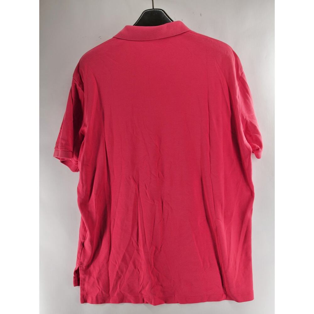 VTG Polo Ralph Lauren Men's XL Red Short Sleeve Classic Fit Pique Cotton Polo - Picture 8 of 8